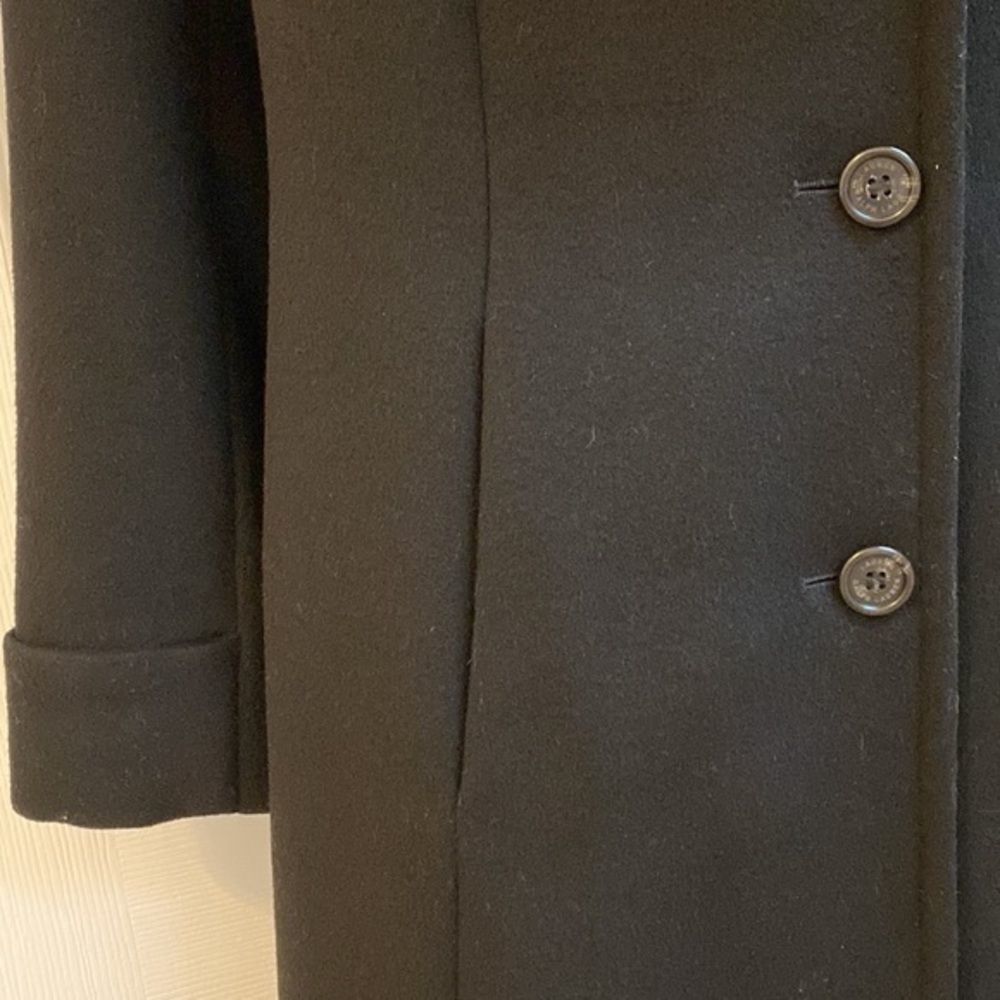 Lauren Ralph Lauren Womens Faux Fur Trim Wool Blend Walker Coat, Black, Sz 8P - Picture 7 of 8